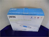jWIN Under cabinet CD player w/ Dual Alarm