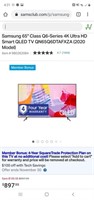 Samsung led 65" 4K ultra TV