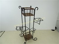 Small Wicker Shelf with Side Organizers - 22"