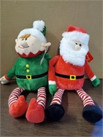Santa & Elf dog toy