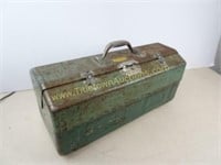 Vintage Grip Loc Steel Tackle Box with Contents