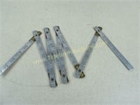 Vintage Metal Folding Ruler