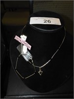 NEW STERLING SILVER NECKLACE & MATCHING BRACELET