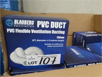 18 Boxes Blauberg Ventilator PVC Ducts 150mm