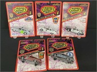 LOT OF 5 ROAD CHAMPS POLICE SERIES CARS