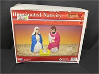 GENERAL FOAM ILLUMINATED BLOW MOLD NATIVITY SET