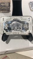 .999 1 oz Silver Bar- Buffalo