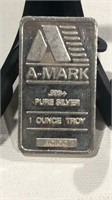 .999 1 oz Silver Bar- A-Mark