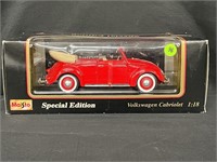 MAISTO SPECIAL EDITION 1:18 SCALE CABRIOLET VW