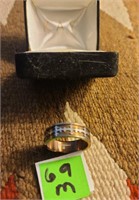 Ring with cross and its stainless steel size 14