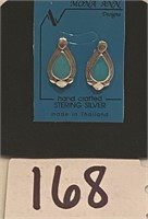 Sterling Silver Tear Drop Stud Earrings