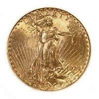 1924 $20 Gold Saint Gaudens - Mint State Grade