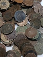 Lot of 153 Indian Head Cents -
