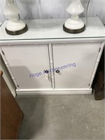 White storage cabinet w/ shelf, 14.5 x 36W x 31"T,
