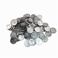 Lot of 50 Washington Silver Quarters 90%
