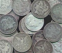 20 Assorted Date Morgan Silver Dollars
