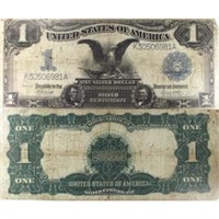 1899 BLACK EAGLE $1 Silver Certificate g-vg
