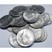 (20) Kennedy Half Dollars -90% Silver