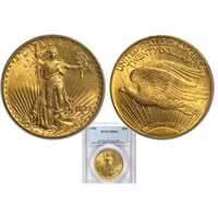 1922 MS 64 PCGS $20 Gold Saint Gaudens