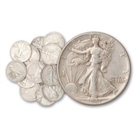 (20) Walking Liberty Half Dollars -90% Silver