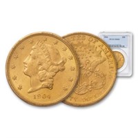 1904 MS 62 PCGS $20 Gold Liberty