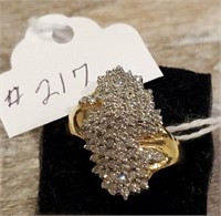 1 Ct.14K Gold Diamond Ring-9.3 Grams-over $250 ind