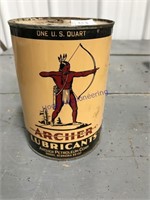 Archer Lubricants quart can, full