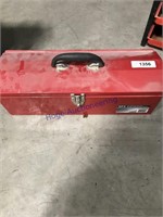 Metal 19" toolbox w/ tray, new