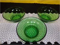 Set of 3 Green Bowls - Stackable