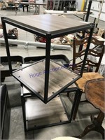 Pair of accent tables, 19 x 19 x 21" tall