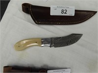 NEW DAMASCUS KNIFE WITH SHEATH