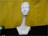 Off White color Head and Neck Mannequin