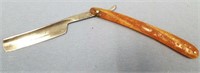 Dutch pointed straight razor with Bakelite handle