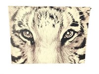 Black & White Tiger Eyes Wall Art