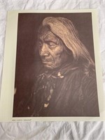 4 Edward Curtis Prints 14X17