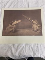 4 Edward Curtis Prints 14X17