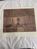 4 Edward Curtis Prints 14X17