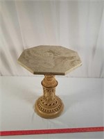 Marble top Florentine side table.