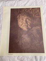 4 Edward Curtis Prints 14X17