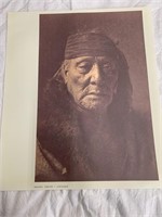 4 Edward Curtis Prints 14X17