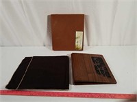 Very cool walnut exterior three-ring binder.