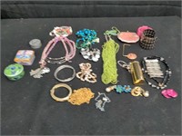 Box of costume jewelry