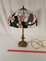 Stained glass look lamp.