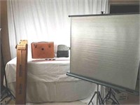 Vintage projector and screen.