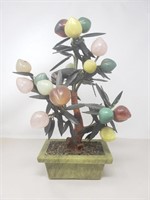 Vintage multi-natural stone tree approx 17" x 1
