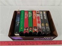 VHS tapes.