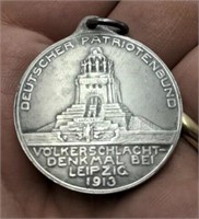 1913 Leipzig Patriotenbund Medal - Silver