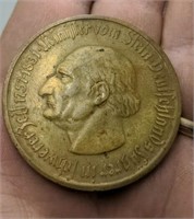 1923 Weimar Republic 10000 Mark Notgeld Coin