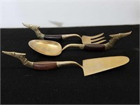 Vintage serving utensil set