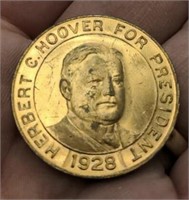 1928 Herbert Hoover for President medal coin